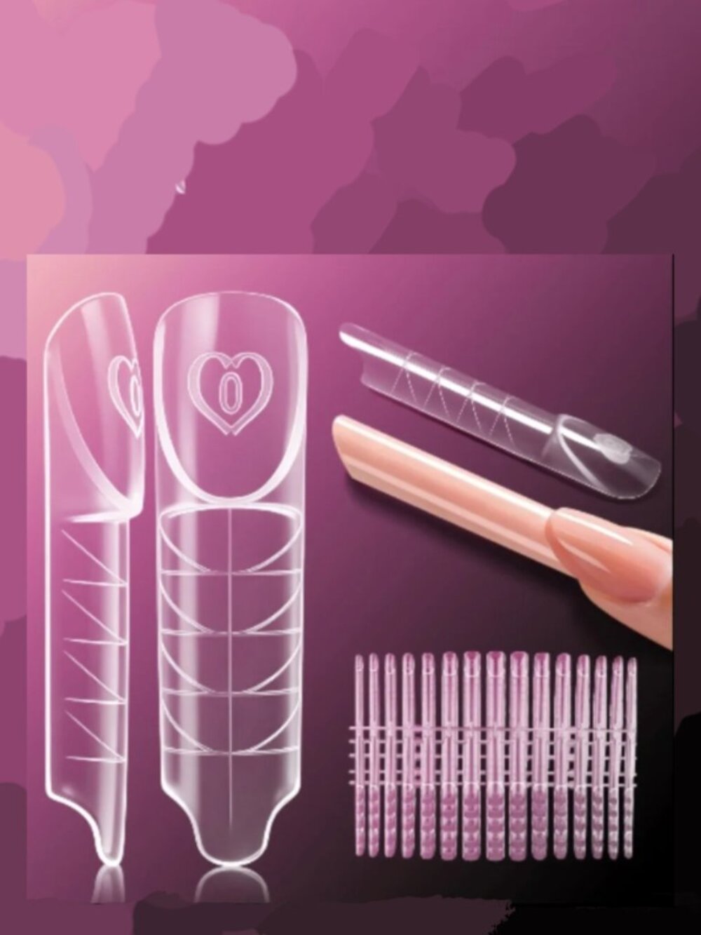 Reverse French 3D Nail Forms